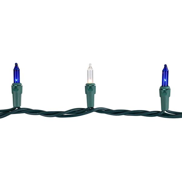 Northlight 100ct. LED Blue & White Christmas Light Set alternate view