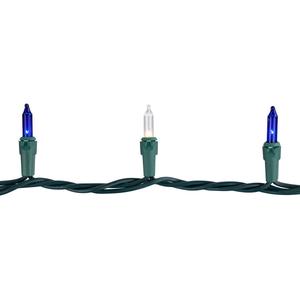 Northlight 100ct. LED Blue & White Christmas Light Set alternate view