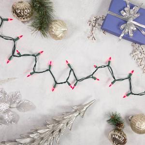 Northlight 21.5ft. Pink Mini Christmas Light Set alternate view