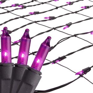 Northlight Purple Tree Trunk Wrap Net Lights