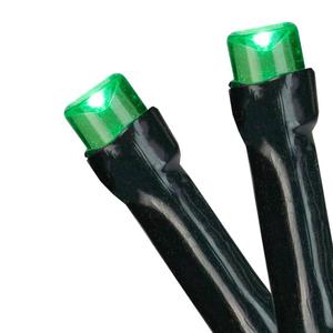 Northlight 20ct. Black Wire Green LED Christmas Lights alternate view