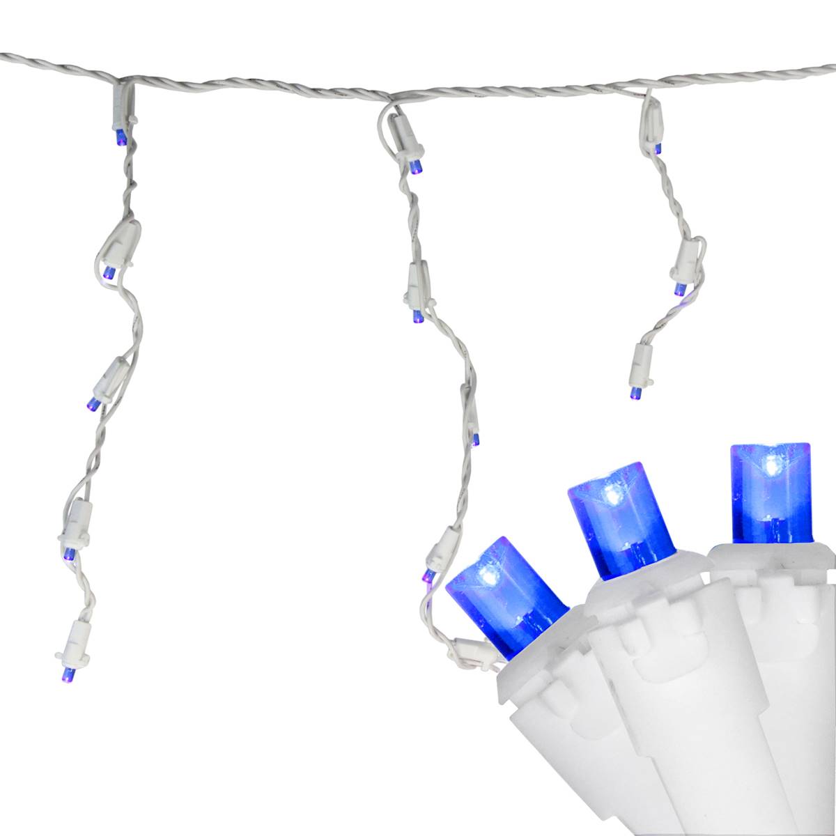 Northlight Seasonal 100 Blue LED Icicle Christmas Lights