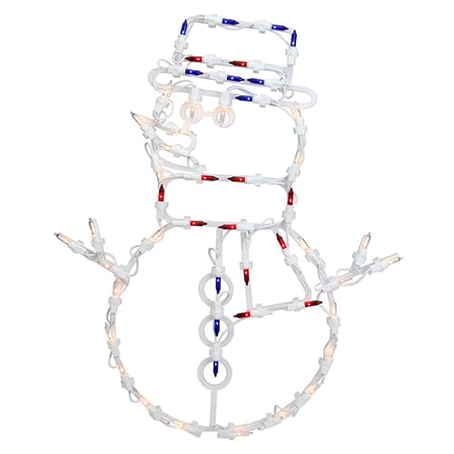 Northlight Seasonal 18in. Pre-Lit Snowman Window