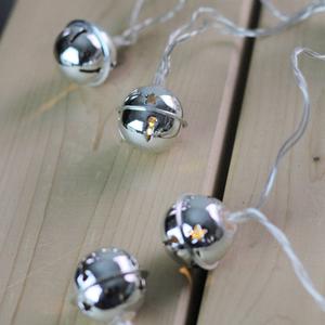 Northlight LED Silver Jingle Bell Christmas Lights alternate view