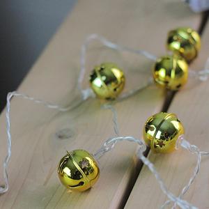 Northlight 8ct. Battery LED Gold Jingle Bell Christmas Lights