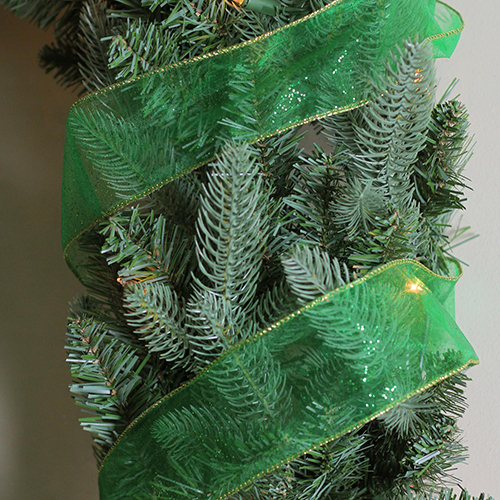 Northlight Seasonal 12pk. Green Wired Christmas Ribbon