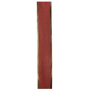 Northlight 12pk. Red & Gold Wired Ribbon alternate view