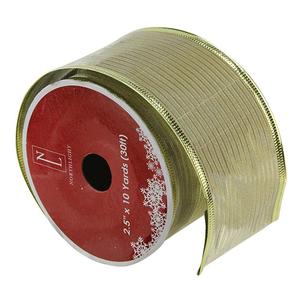 Northlight 12pk. Gold Wired Ribbon