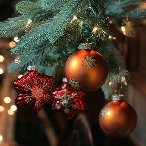 Northlight Shiny Glass Star and Ball Christmas Ornaments alternate view