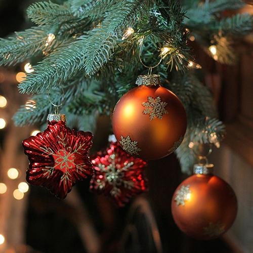 Northlight Shiny Glass Star and Ball Christmas Ornaments alternate view