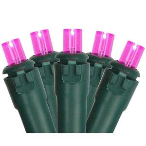 Northlight 50ct. Pink LED Wide Angle Christmas Lights