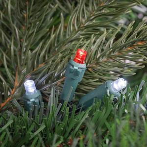 Northlight 50ct. Red & White LED Wide Angle Christmas Lights alternate view