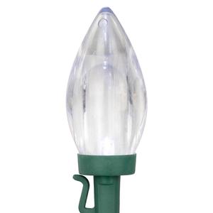 Northlight 25ct. Pure White LED C9 Mini Christmas Lights alternate view