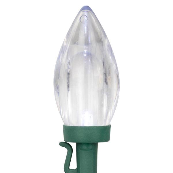 Northlight 25ct. Pure White LED C9 Mini Christmas Lights alternate view