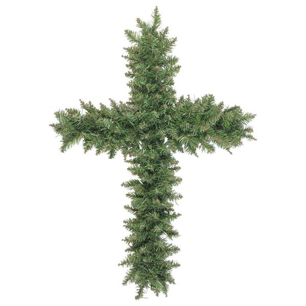 Northlight 22in. Green Pine Artificial Wreath with Stake