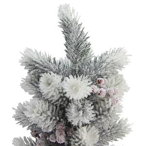 Northlight 2ft. Potted Flocked Mini Pine Slim Christmas Tree alternate view
