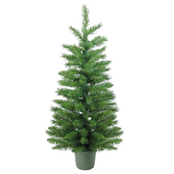 Northlight 4ft. Unlit Green Walkway Potted Christmas Tree