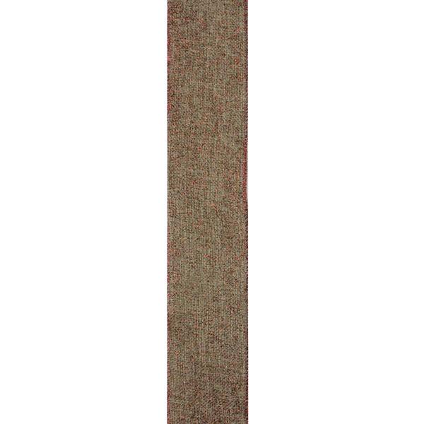 Northlight Beige & Red Solid Trim Wired Craft Christmas Ribbon