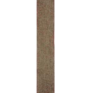 Northlight Beige & Red Solid Trim Wired Craft Christmas Ribbon