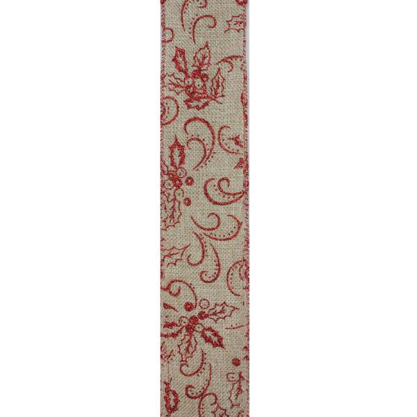 Northlight 30ft. Christmas Wired Craft Ribbon alternate view