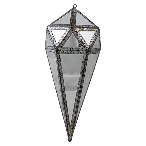 Northlight 10.5in. Mirrored Geometric Framed Christmas Ornament