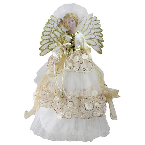 Northlight 16in. Fiber Optic Angel Tree Topper