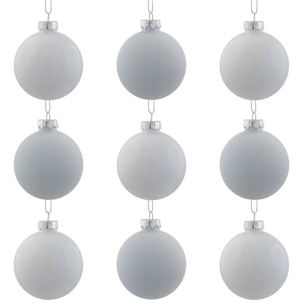 Northlight 9ct. 2-Finish Christmas Ball Ornaments