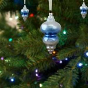 Northlight 6in. Hanging Glass Finial Christmas Ornament alternate view