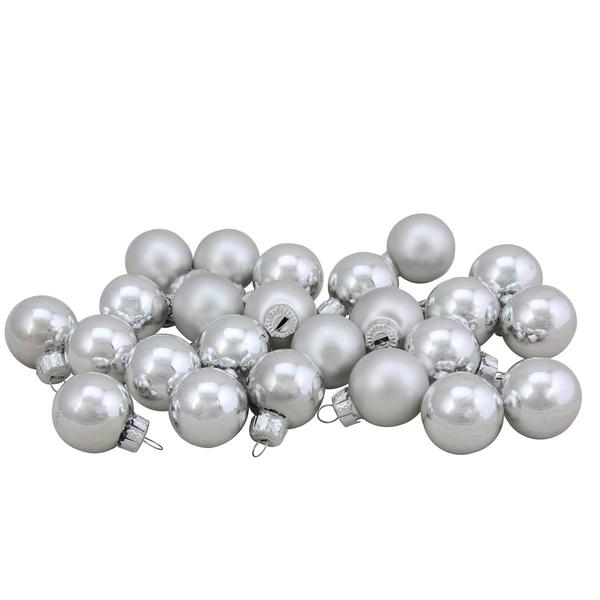 Northlight 24ct. Glass Christmas Ball Ornaments alternate view