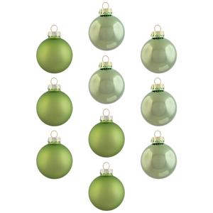 Northlight 10ct. Grass Green Glass Christmas Ornaments
