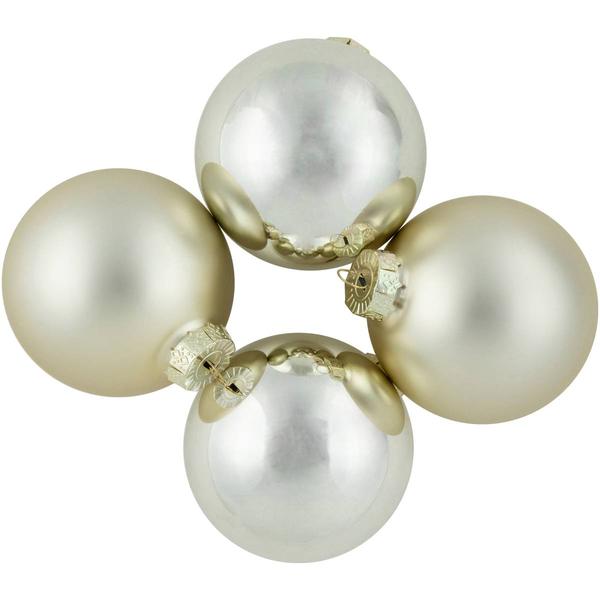 Northlight 6ct. 2-Finish Christmas Ornament Set alternate view
