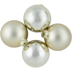 Northlight 6ct. 2-Finish Christmas Ornament Set alternate view