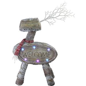 Northlight LED Lighted Rustic Reindeer Christmas Decor