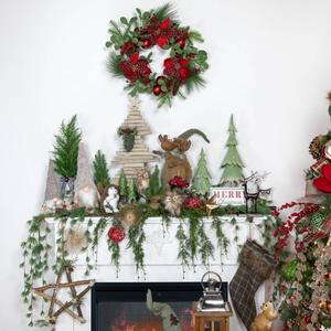 Northlight 53.5in. Mini Pine Needle Hanging Pine Spray alternate view