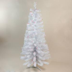 Northlight 4ft. Pre-Lit Flat-Round Tips Wrapped Tree