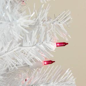 Northlight 4ft. Pre-Lit Flat-Round Tips Wrapped Tree alternate view