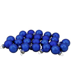 Northlight 24ct. Blue Glass Christmas Ball Ornaments