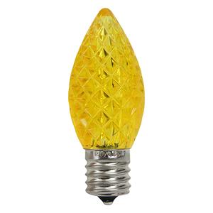 Northlight 25pk LED Faceted C9 Yellow Christmas Replacement Bulbs