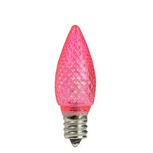 Northlight 25pk. Faceted LED C7 Pink Christmas Replacement Bulbs