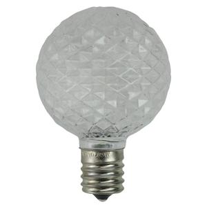 Northlight 25pk Faceted LED G50 Clear Christmas Replacement Bulbs