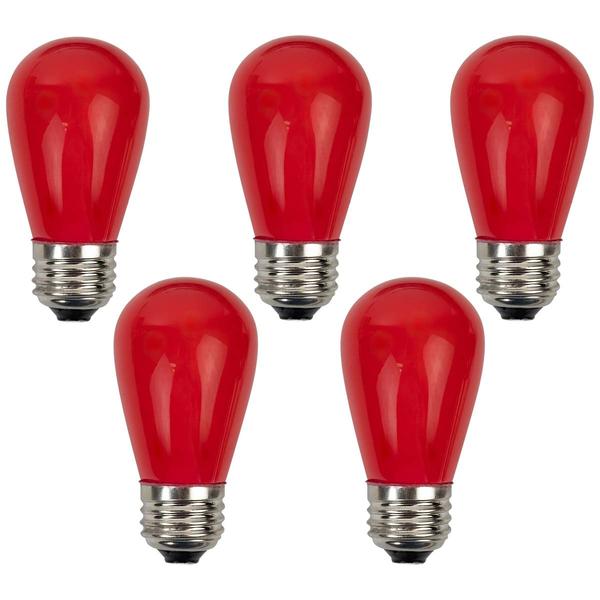 Northlight 25pk. Opaque Red LED S14 Christmas Replacement Bulbs alternate view