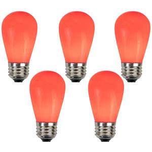 Northlight 25pk. Opaque Red LED S14 Christmas Replacement Bulbs