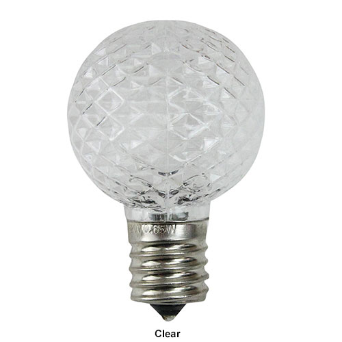 Northlight Seasonal Faceted LED G40 25pk. Replacement Bulbs
