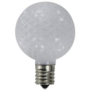 Northlight 25pk. Faceted LED G50 White Christmas Replacement Bulb