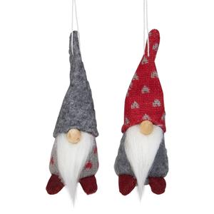 Northlight Santa Gnomes Christmas Ornaments - Set of 2