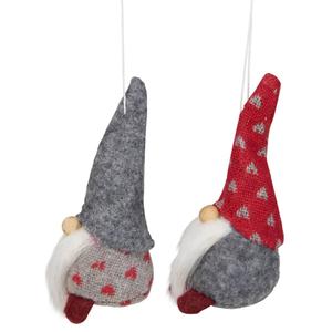 Northlight Santa Gnomes Christmas Ornaments - Set of 2 alternate view