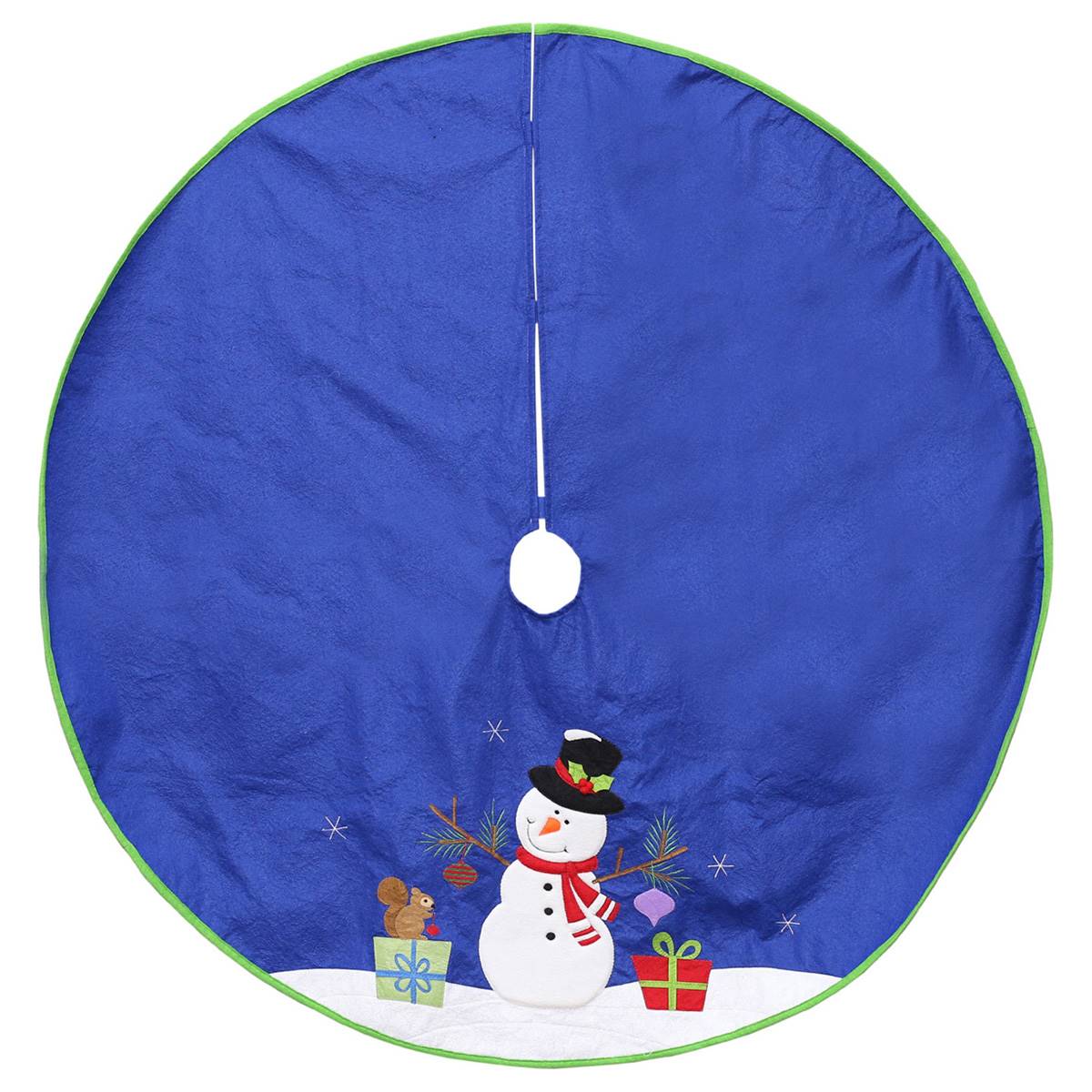 Dyno Seasonal 48in. Blue Snowman Winter Tree Skirt