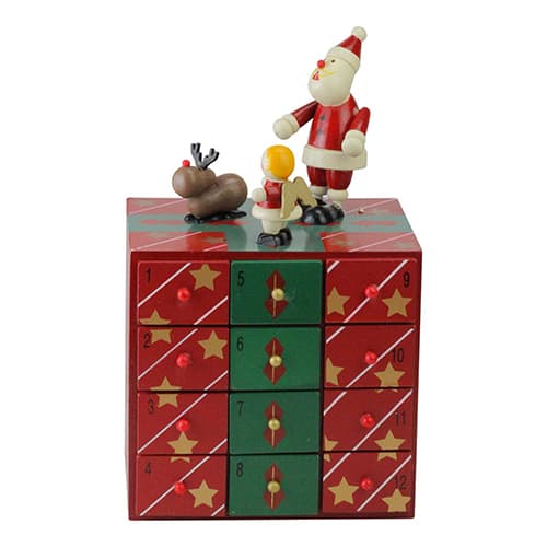 Northlight Seasonal 10in. Advent Storage Calendar Box