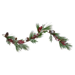 Northlight Berries Frosted Artificial Christmas Garland