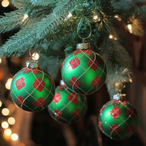 Northlight 4ct. Argyle Christmas Ball Ornaments alternate view